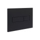 Клавіша змиву Qtap Standard 152x236x28 мм, Matt Black, лінійна QTSTD164BLM49473 SD00055597