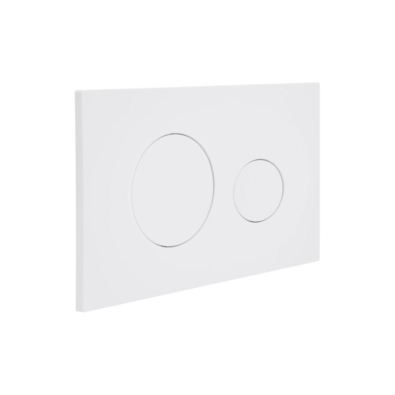 Клавіша змиву Qtap Standard 152x236x28 мм, White, кругла QTSTD164W49468 SD00055592