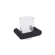 Qtap Склянка з тримачем Scorpio настінна QTSTK6102103B Black (Sklenka)