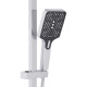 Qtap Душова система універсальна Swan Cascada на три споживача (з виливом) QTSWA111CRM45566 Chrome