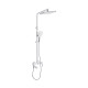 Qtap Душова система універсальна Swan Cascada на три споживача (з виливом) QTSWA111CRW45570 Chrome/White