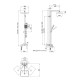 Qtap Душова система універсальна Swan Cascada на три споживача (з виливом) QTSWA111CRW45570 Chrome/White