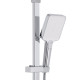 Qtap Душова система універсальна Swan Cascada на три споживача (з виливом) QTSWA111CRW45570 Chrome/White