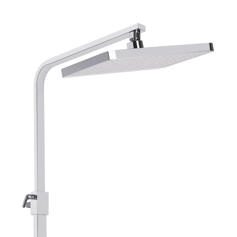 Qtap Душова система універсальна Swan Cascada на три споживача (з виливом) QTSWA111CRW45570 Chrome/White
