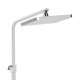 Qtap Душова система універсальна Swan Cascada на три споживача (з виливом) QTSWA111CRW45570 Chrome/White