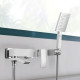 Qtap Змішувач для ванни Swan Cascada з поворотним виливом (з душовим гарнітуром) QTSWA260CRM45565 Chrome