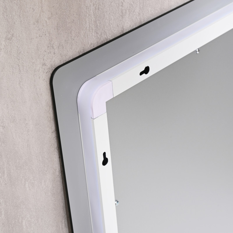 Дзеркало Qtap Taurus (TA2) 1000×800 мм з LED-підсвічуванням Touch, з антизапотіванням, з димером, рег. темп. кольору (3000-6500K) QTTAU100080048957 SD00055081