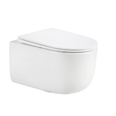 Унітаз підвісний Qtap Taurus Ultra Quiet 515×360×350 мм, White, з сидінням Slim Duroplast / Soft-close / Quick Release QTTAU26W49116 SD00055240