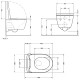Унітаз підвісний Qtap Taurus Ultra Quiet 515×360×350 мм, White, з сидінням Slim Duroplast / Soft-close / Quick Release QTTAU26W49116 SD00055240