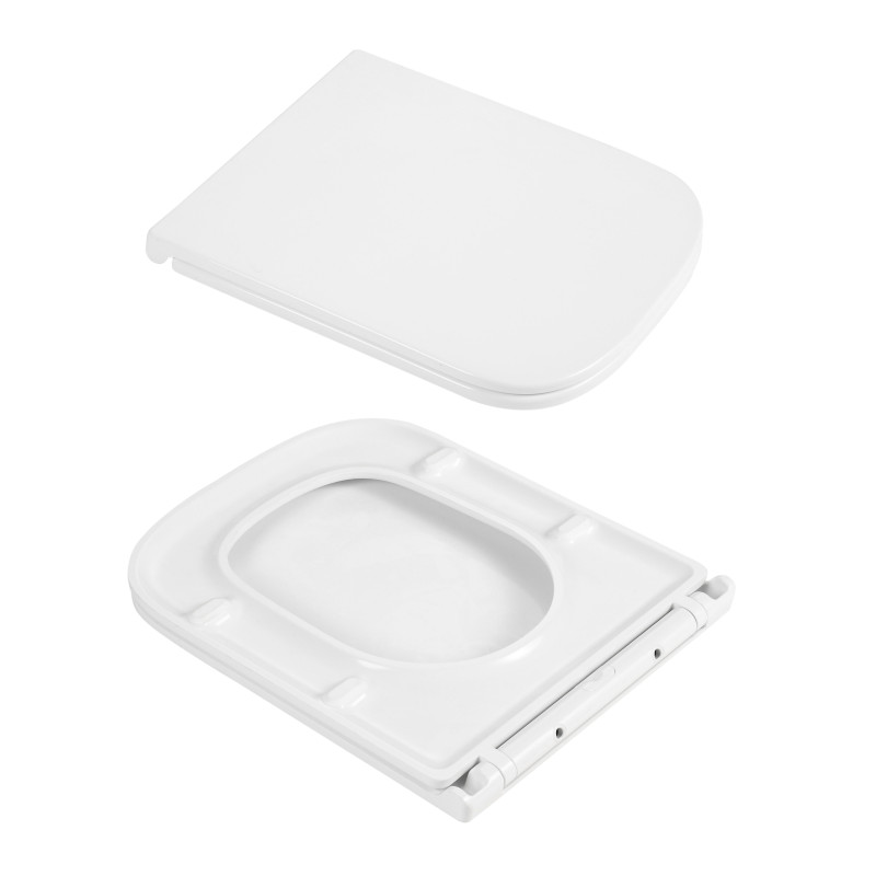Унітаз підвісний Qtap Gemini Ultra Quiet 485×340×350 мм, White, з сидінням Slim Duroplast / Soft-close / Quick Release QTTAU26W49119 SD00055243