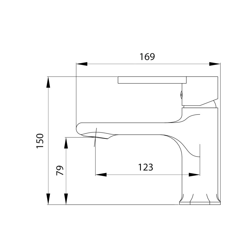 Qtap Змішувач для раковини Taurus QTTAU270BLM45660 Black Matt