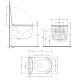 Унітаз підвісний Qtap Taurus Ultra Quiet 515×360×350 мм, Matt Black, з сидінням Slim Duroplast / Soft-close / Quick Release QTTAU28BLM50504 SD00056628