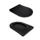 Унітаз підвісний Qtap Taurus Ultra Quiet 515×360×350 мм, Matt Black, з сидінням Slim Duroplast / Soft-close / Quick Release QTTAU28BLM50504 SD00056628