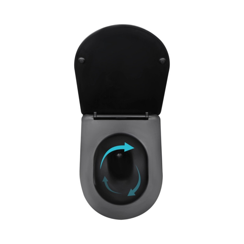 Готове рішення Qtap для ванної кімнати: підвісний унітаз Taurus Ultra Quiet 515x360x350 + комплект інсталяції Standard (лінійна клавіша Black) SD00057852