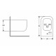 Біде підвісне Qtap Gemini 485×340×300 мм, White QTTAU28W49120 SD00055244