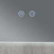 Дзеркало Qtap Taurus (TA1) 800×600 мм з LED-підсвічуванням Touch, з антизапотіванням, з димером, рег. темп. кольору (3000-6500K) QTTAU8006004895 SD00055076