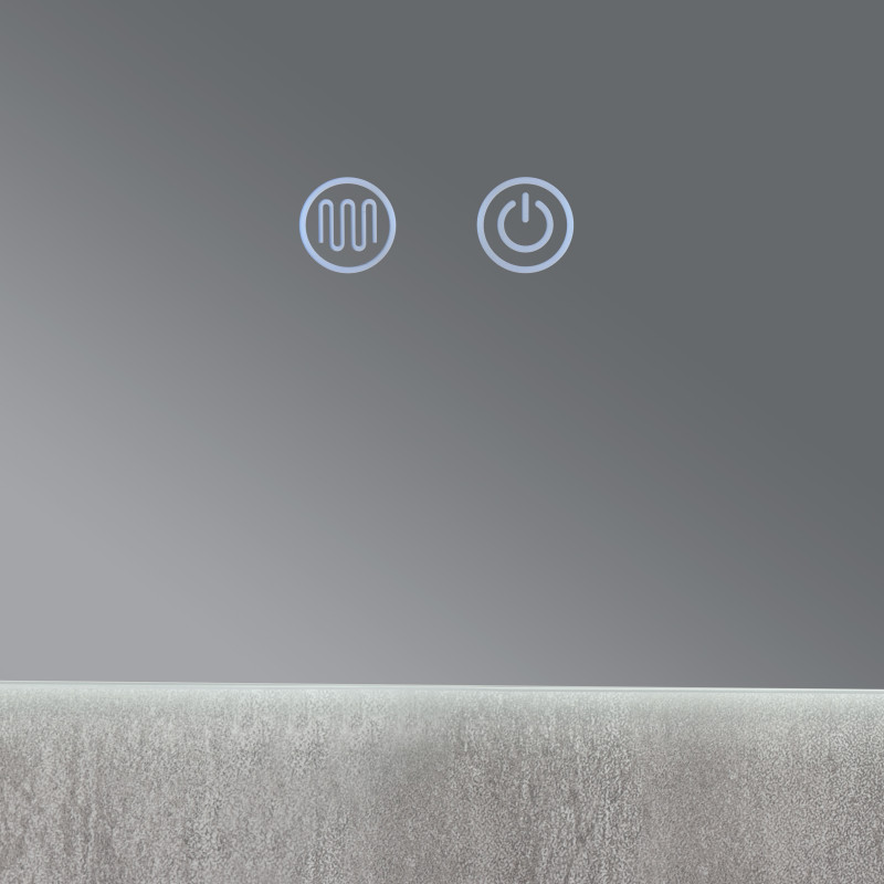 Дзеркало Qtap Taurus (TA2) 800×600 мм з LED-підсвічуванням Touch, з антизапотіванням, з димером, рег. темп. кольору (3000-6500K) QTTAU8006004895 SD00055077