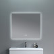 Дзеркало Qtap Taurus (TA1) 800×700 мм з LED-підсвічуванням Touch, з антизапотіванням, з димером, рег. темп. кольору (3000-6500K) QTTAU80070048954 SD00055078