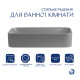 Раковина накладна Qtap Tern 610x350x135 мм, Stone grey, прямокутна, з донним клапаном QTTER188SG49789 SD00055913