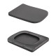 Унітаз підвісний Qtap Tern Ultra Quiet 520×345×325 мм, Anthracite, з сидінням Slim Duroplast / Soft-close / Quick Release QTTER26AN48999 SD00055123