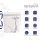 Унітаз підвісний Qtap Tern Ultra Quiet 520×345×325 мм, Marble, з сидінням Slim Duroplast / Soft-close / Quick Release QTTER26MR49002 SD00055126