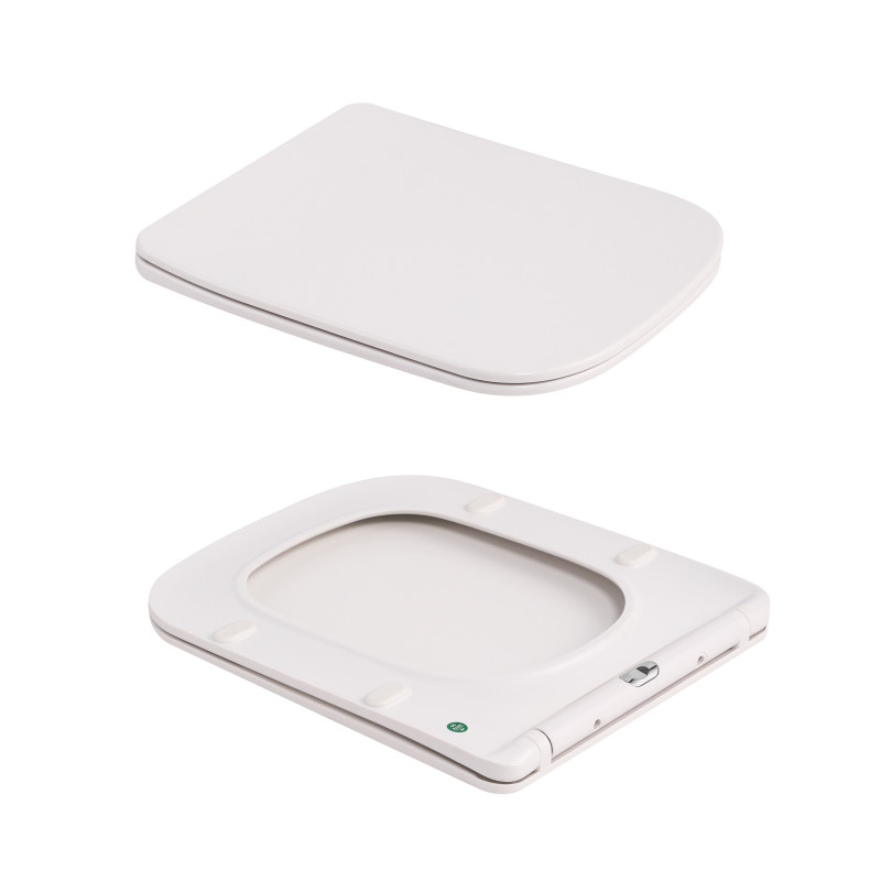 Унітаз підвісний Qtap Tern Ultra Quiet 520×345×325 мм, Marble, з сидінням Slim Duroplast / Soft-close / Quick Release QTTER26MR49002 SD00055126