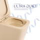Унітаз підвісний Qtap Tern Ultra Quiet 520×345×325 мм, Beige, з сидінням Slim Duroplast / Soft-close / Quick Release QTTER26SB49001 SD00055125