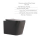 Комплект Qtap Tern Anthracite 3 в 1: підвісний унітаз Ultra Quiet + біде підвісне + раковина накладна QTROBAN49157 SD00055285