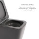 Комплект Qtap Tern Anthracite 3 в 1: підвісний унітаз Ultra Quiet + біде підвісне + раковина накладна QTROBAN49157 SD00055285