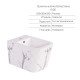Комплект Qtap Tern Marble 3 в 1: підвісний унітаз Ultra Quiet + біде підвісне + раковина накладна QTTERMR49164 SD00055288