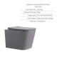 Комплект Qtap Tern Stone grey 3 в 1: підвісний унітаз Ultra Quiet + біде підвісне + раковина накладна QTTERSG49162 SD00055286