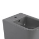 Комплект Qtap Tern Stone grey 3 в 1: підвісний унітаз Ultra Quiet + біде підвісне + раковина накладна QTTERSG49162 SD00055286