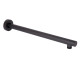 Qtap Кронштейн для верхнього душу Trubice 400 мм округлий QTTRU120BLM45927 Black Matt