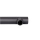 Qtap Кронштейн для верхнього душу Trubice 400 мм округлий QTTRU120BLM45927 Black Matt