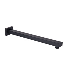 Qtap Кронштейн для верхнього душу Trubice 400 мм прямокутний QTTRU120BLM45929 Black Matt