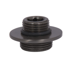 Гайка кріплення стійки Qtap (19,5х35х35) для душової системи Vlasta New Gunmetal Black PVD QTVLA1953535GMB49700 SD00055824