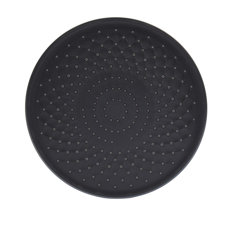 Стельова лійка Qtap (250х54х250) для душової системи Vlasta New Gunmetal Black PVD QTVLA25054250GMB49647 SD00055771
