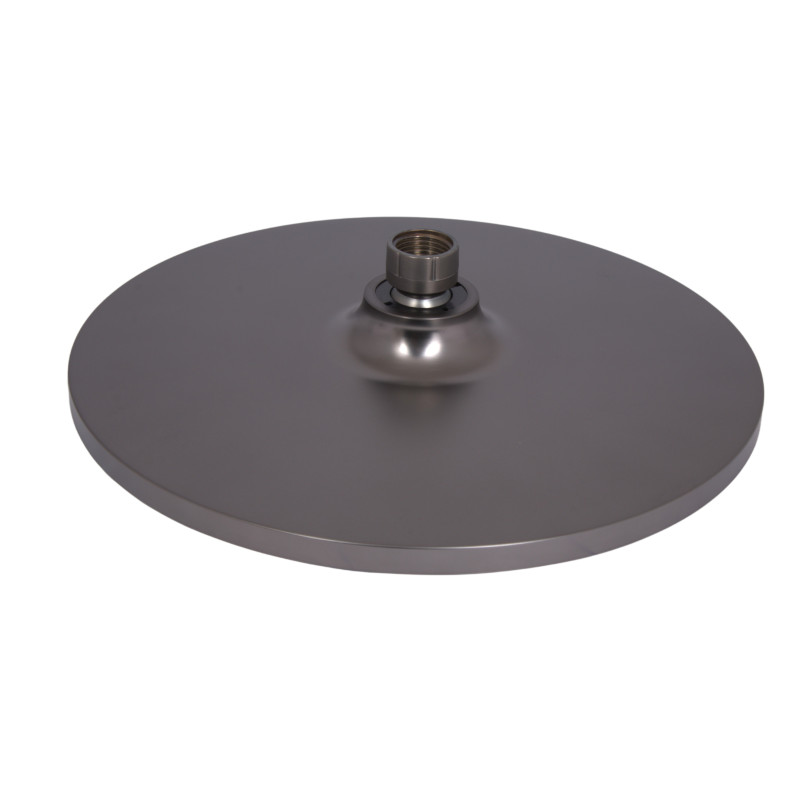 Стельова лійка Qtap (250х54х250) для душової системи Vlasta New Gunmetal Black PVD QTVLA25054250GMB49647 SD00055771