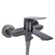 Qtap Змішувач для ванни Vlasta New (з душовим гарнітуром) QTVLA259GMB45643 Gunmetal Black PVD