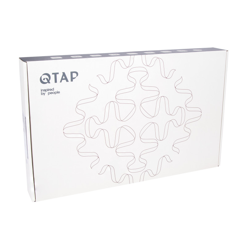 Qtap Змішувач для кухні Vlasta New з гнучким виливом з підключенням для питної води QTVLA364GMB45649 Gunmetal Black PVD