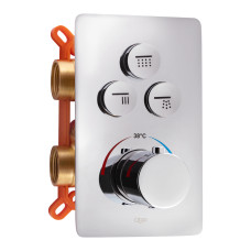 Qtap Змішувач для душу Votice з термостатом Хром (QTVOT6443T105NKC)