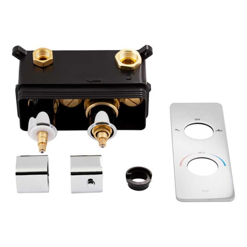 Qtap Змішувач для душу Votice з термостатом (QTVOT65T105NGC)
