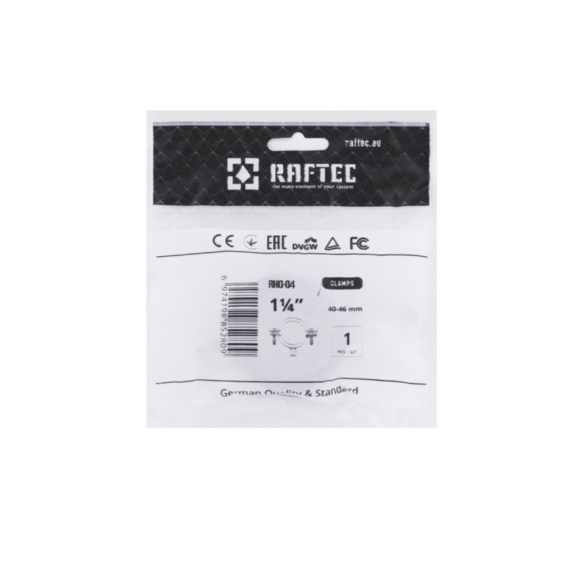 Raftec Хомут трубний ((гайка (М8+10)+шуруп) 1 1/4