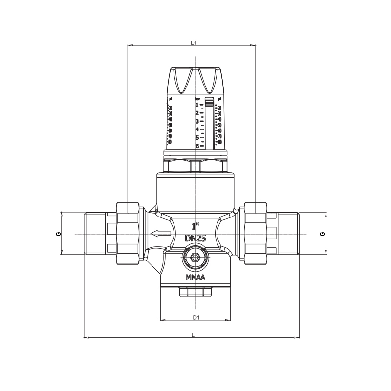 Редуктор тиску Roho R1202-050 - 1/2