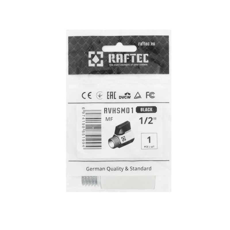 Raftec Кран кульовий BLACK PN10 ВН 1/2