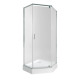 Qtap Набір Душова кабіна Scorpio CRM10995-AC6 Clear 2120x900x900 мм + піддон Diamond 309912 90x90x12 см з сифоном (SCOCRM10995AC6SET)