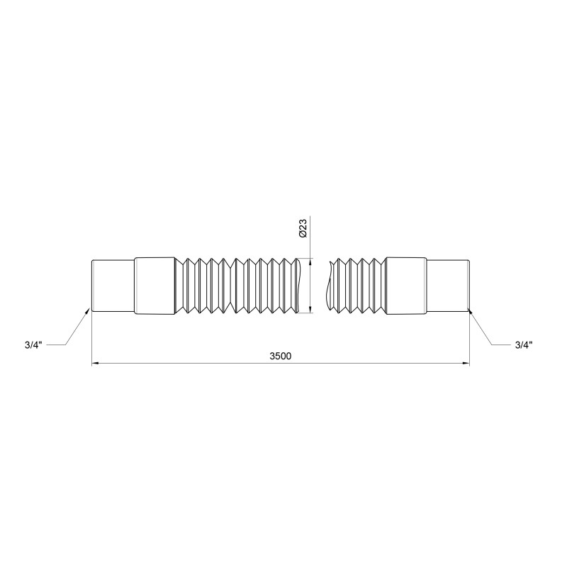 SD Plus Шланг злив для пральної машини 350 см SD096W350