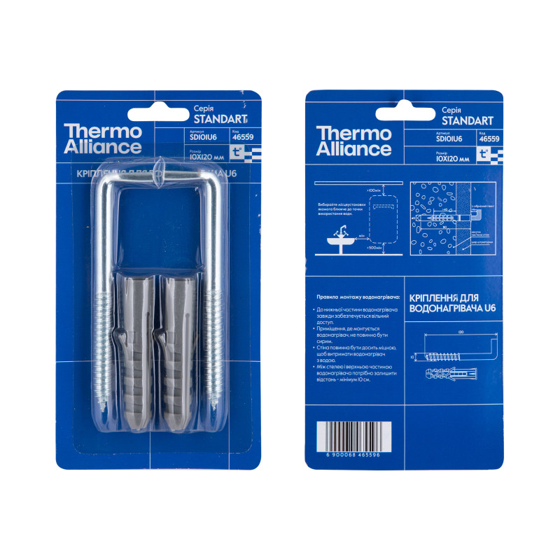 Thermo Alliance Кріплення для водонагрівача U6 10х120 мм SD101U6 SD00052683