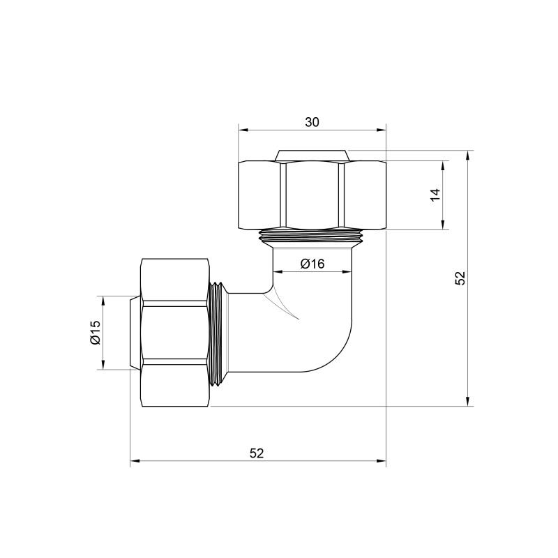 SD Plus Кут обтискний 20 SD155W2020