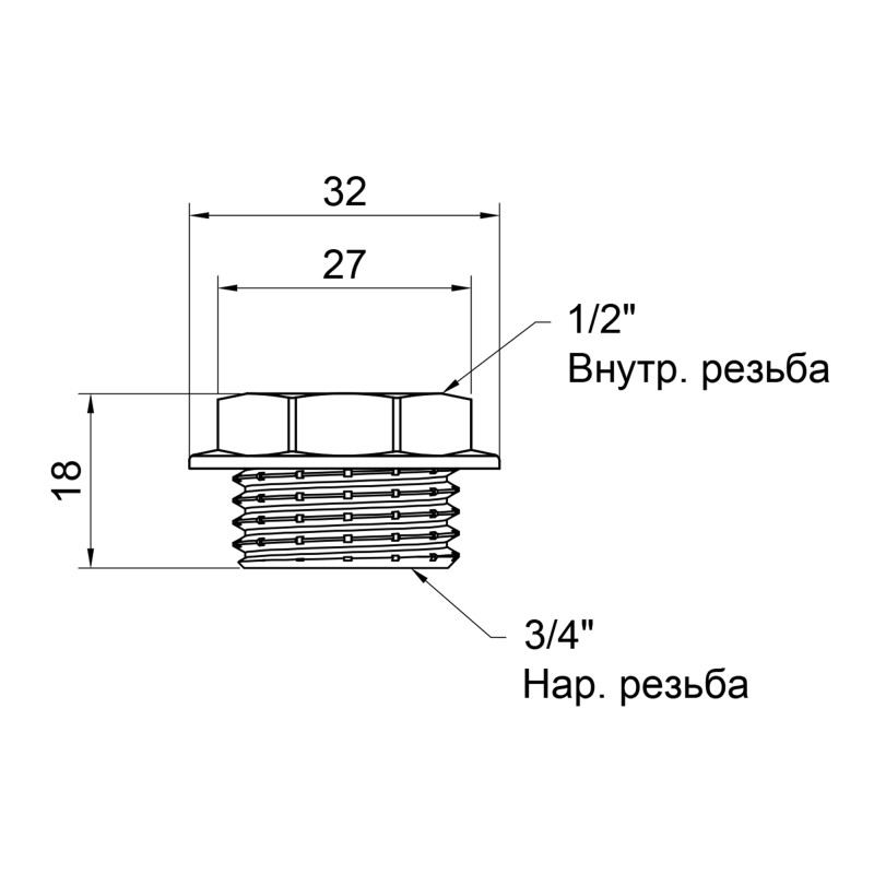 SD Plus Футорка 3/4